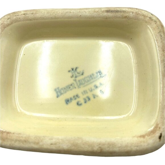 Homer Laughlin1930s Lidded Sugar Bowl Columbine Century Floral Pottery Ceramic W - Picture 9 of 10